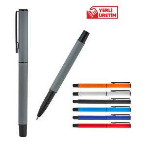 Metal Roller Rubber Gövde Süper Jel Refil Kalem