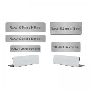 Metal Plaka (60,0 mm x 14,0 mm)